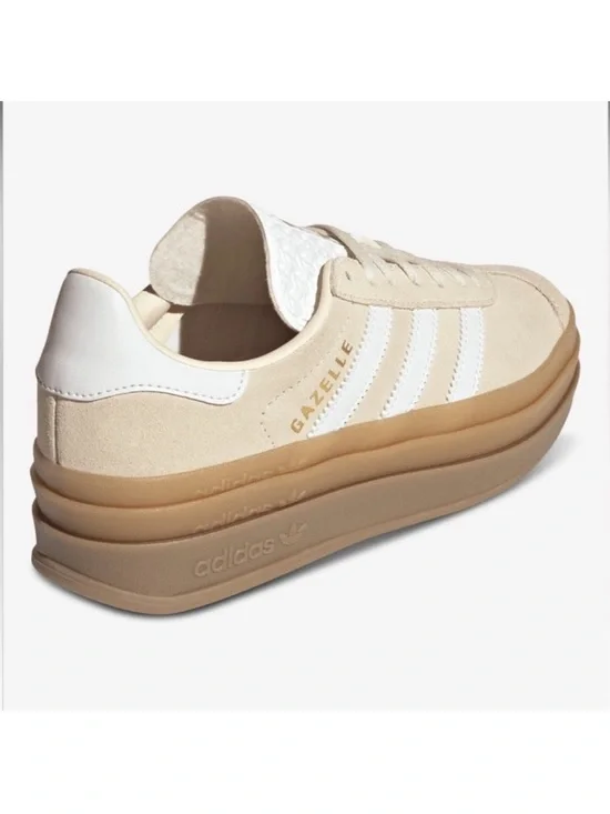 adidas Gazelle Bold J Wonder White / Gum - Picture 4 of 9